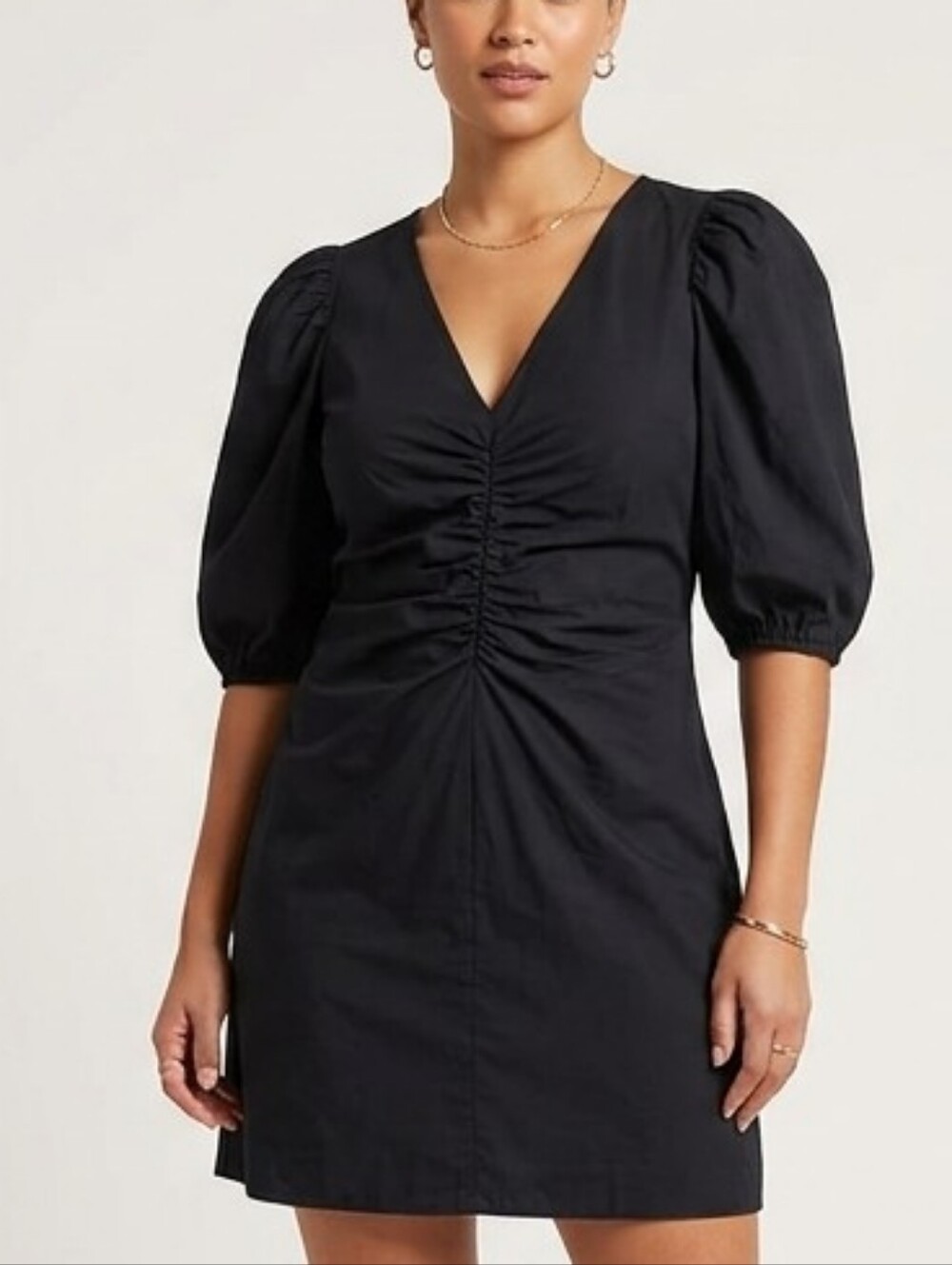 BRAND NEW w/TAGS Universal Thread Puff-Sleeve V-Neck Mini Dress Sz Size 12